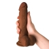 Фаллос-вибратор RealStick Elite Mulatto, ToyFa